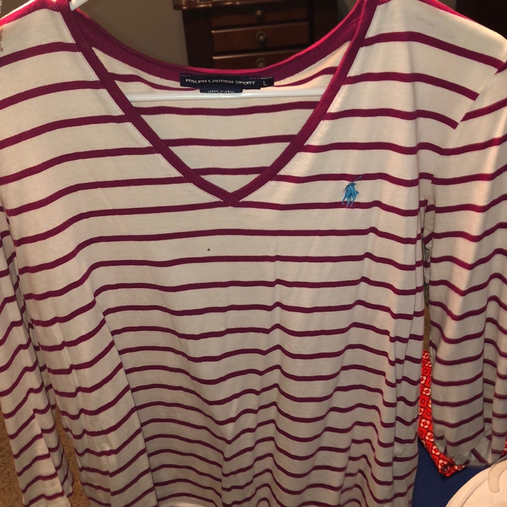Polo v neck blouse